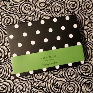 NWT Kate Spade Playing Cards Set Cabana Dots set of 2 54 cards